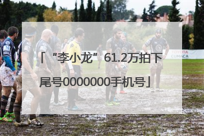 “李小龙”61.2万拍下尾号0000000手机号
