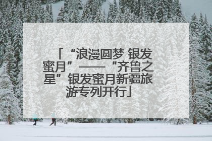 “浪漫圆梦 银发蜜月”——“齐鲁之星”银发蜜月新疆旅游专列开行
