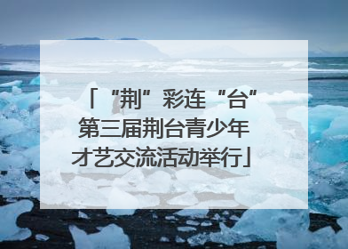 “荆”彩连“台” 第三届荆台青少年才艺交流活动举行
