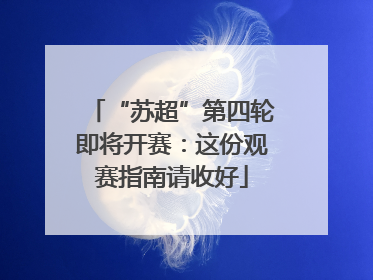 “苏超”第四轮即将开赛：这份观赛指南请收好