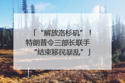 “解放洛杉矶”！特朗普令三部长联手“结束移民暴乱”