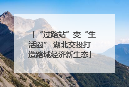 “过路站”变“生活圈” 湖北交投打造路域经济新生态
