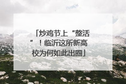 炒鸡节上“整活”！临沂这所新高校为何如此出圈