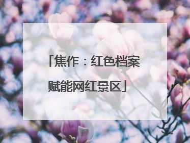 焦作：红色档案赋能网红景区