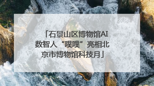 石景山区博物馆AI数智人“噗噗”亮相北京市博物馆科技月