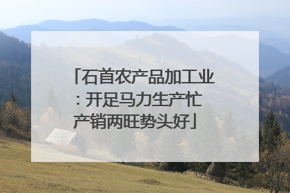 石首农产品加工业：开足马力生产忙 产销两旺势头好