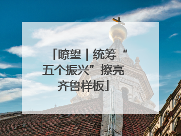 瞭望｜统筹“五个振兴”擦亮齐鲁样板