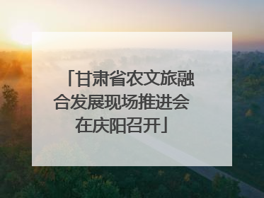 甘肃省农文旅融合发展现场推进会在庆阳召开