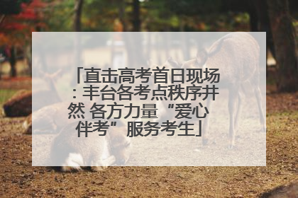 直击高考首日现场：丰台各考点秩序井然 各方力量“爱心伴考”服务考生