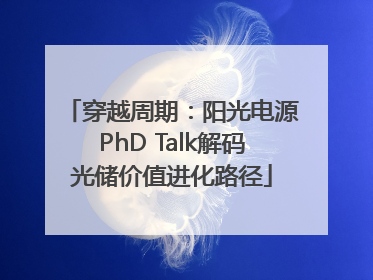 穿越周期：阳光电源PhD Talk解码光储价值进化路径