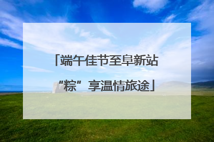 端午佳节至阜新站“粽”享温情旅途