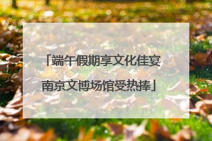 端午假期享文化佳宴 南京文博场馆受热捧