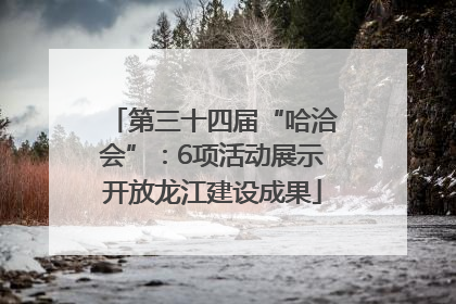 第三十四届“哈洽会”：6项活动展示开放龙江建设成果