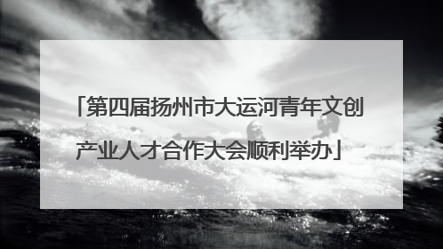 第四届扬州市大运河青年文创产业人才合作大会顺利举办