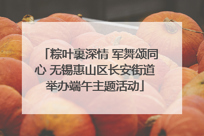 粽叶裹深情 军舞颂同心 无锡惠山区长安街道举办端午主题活动