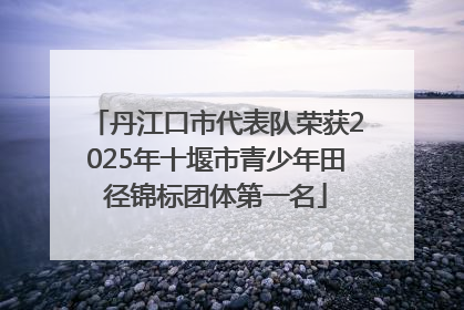 丹江口市代表队荣获2025年十堰市青少年田径锦标团体第一名