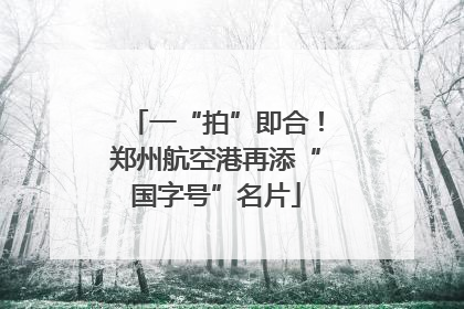 一“拍”即合！郑州航空港再添“国字号”名片