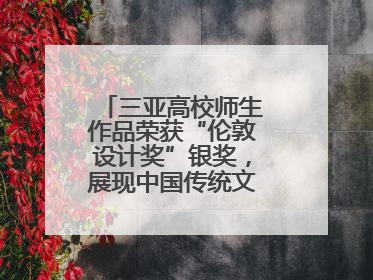 三亚高校师生作品荣获“伦敦设计奖”银奖，展现中国传统文化创新魅力