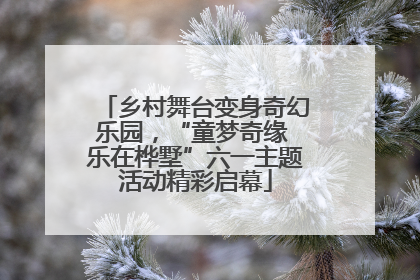 乡村舞台变身奇幻乐园，“童梦奇缘 乐在桦墅”六一主题活动精彩启幕