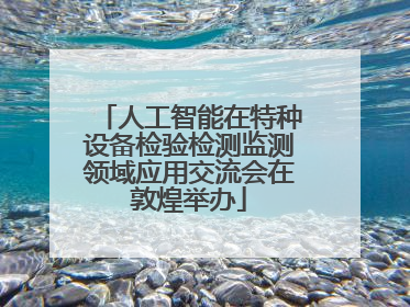 人工智能在特种设备检验检测监测领域应用交流会在敦煌举办