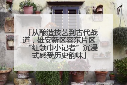 从酿造技艺到古代战道，雄安新区容东片区“红领巾小记者”沉浸式感受历史韵味
