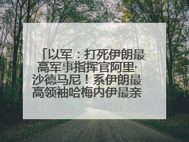 以军：打死伊朗最高军事指挥官阿里·沙德马尼！系伊朗最高领袖哈梅内伊最亲密的人之一