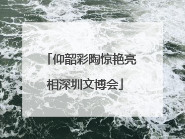 仰韶彩陶惊艳亮相深圳文博会