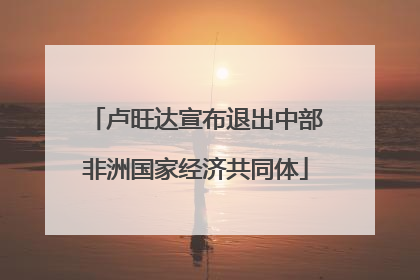 卢旺达宣布退出中部非洲国家经济共同体