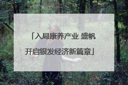 入局康养产业 盛帆开启银发经济新篇章