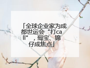 全球企业家为成都世运会“打call”，蜀宝、锦仔成焦点