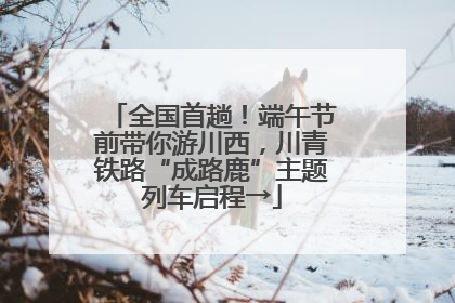 全国首趟！端午节前带你游川西，川青铁路“成路鹿”主题列车启程→
