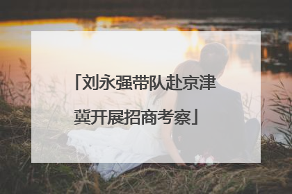 刘永强带队赴京津冀开展招商考察