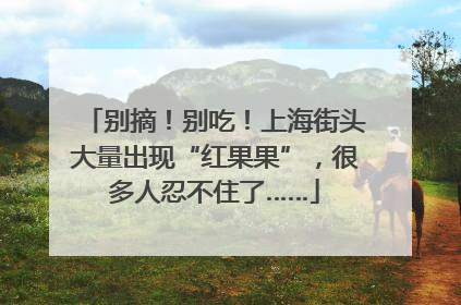 别摘！别吃！上海街头大量出现“红果果”，很多人忍不住了……