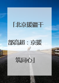 北京援疆干部高超：京援筑同心