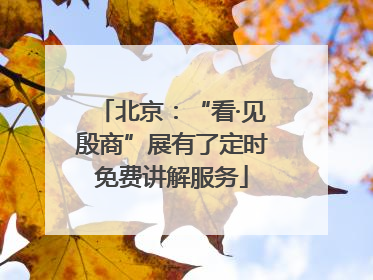 北京：“看·见殷商”展有了定时免费讲解服务