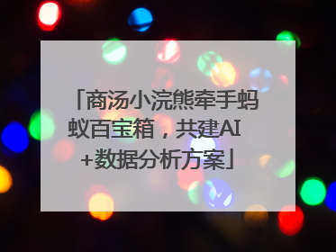 商汤小浣熊牵手蚂蚁百宝箱，共建AI+数据分析方案