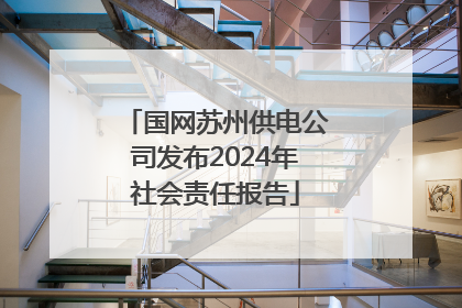 国网苏州供电公司发布2024年社会责任报告