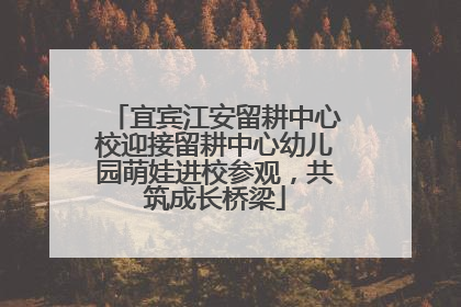 宜宾江安留耕中心校迎接留耕中心幼儿园萌娃进校参观，共筑成长桥梁