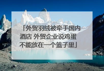 外贸羽绒被牵手国内酒店 外贸企业说鸡蛋不能放在一个篮子里