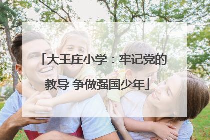 大王庄小学：牢记党的教导 争做强国少年