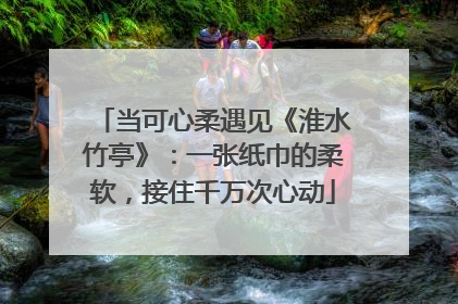 当可心柔遇见《淮水竹亭》：一张纸巾的柔软，接住千万次心动