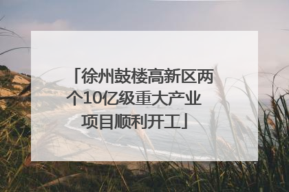 徐州鼓楼高新区两个10亿级重大产业项目顺利开工