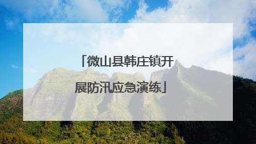 微山县韩庄镇开展防汛应急演练