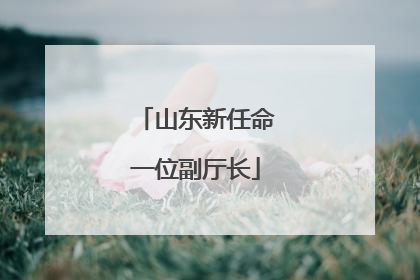 山东新任命一位副厅长