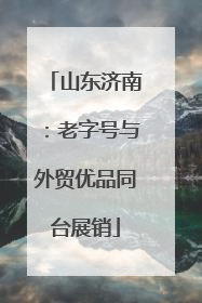 山东济南：老字号与外贸优品同台展销