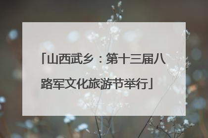 山西武乡：第十三届八路军文化旅游节举行