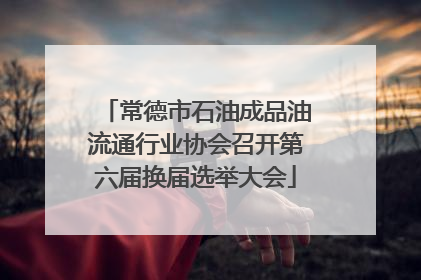常德市石油成品油流通行业协会召开第六届换届选举大会