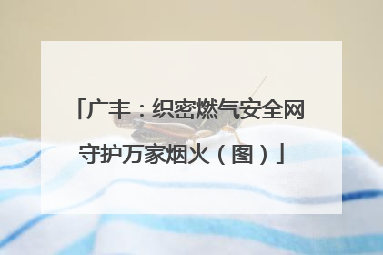 广丰：织密燃气安全网 守护万家烟火（图）