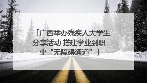 广西举办残疾人大学生分享活动 搭建学业到职业“无障碍通道”