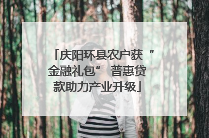 庆阳环县农户获“金融礼包” 普惠贷款助力产业升级